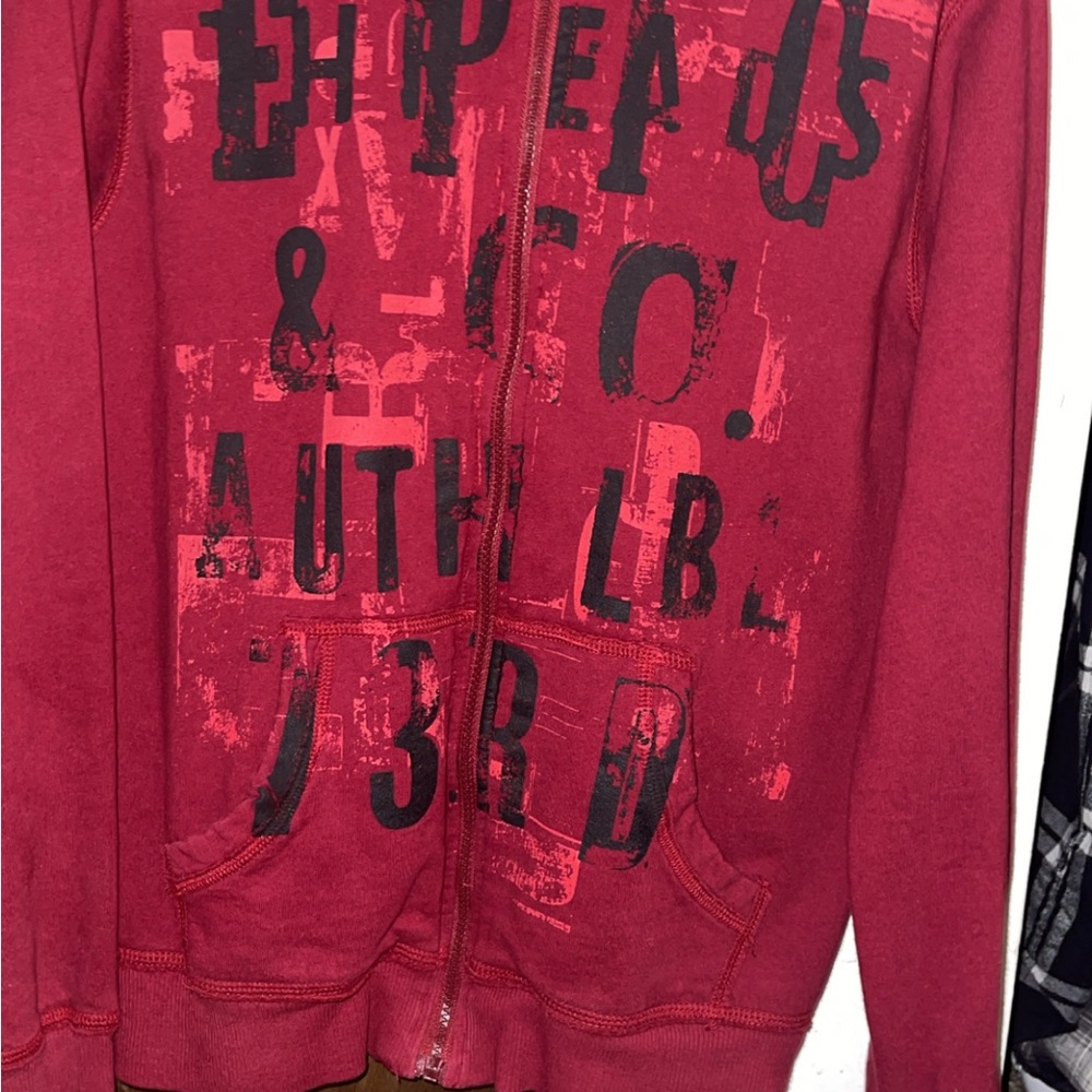 Epic Threads Red Zip Up Sweater